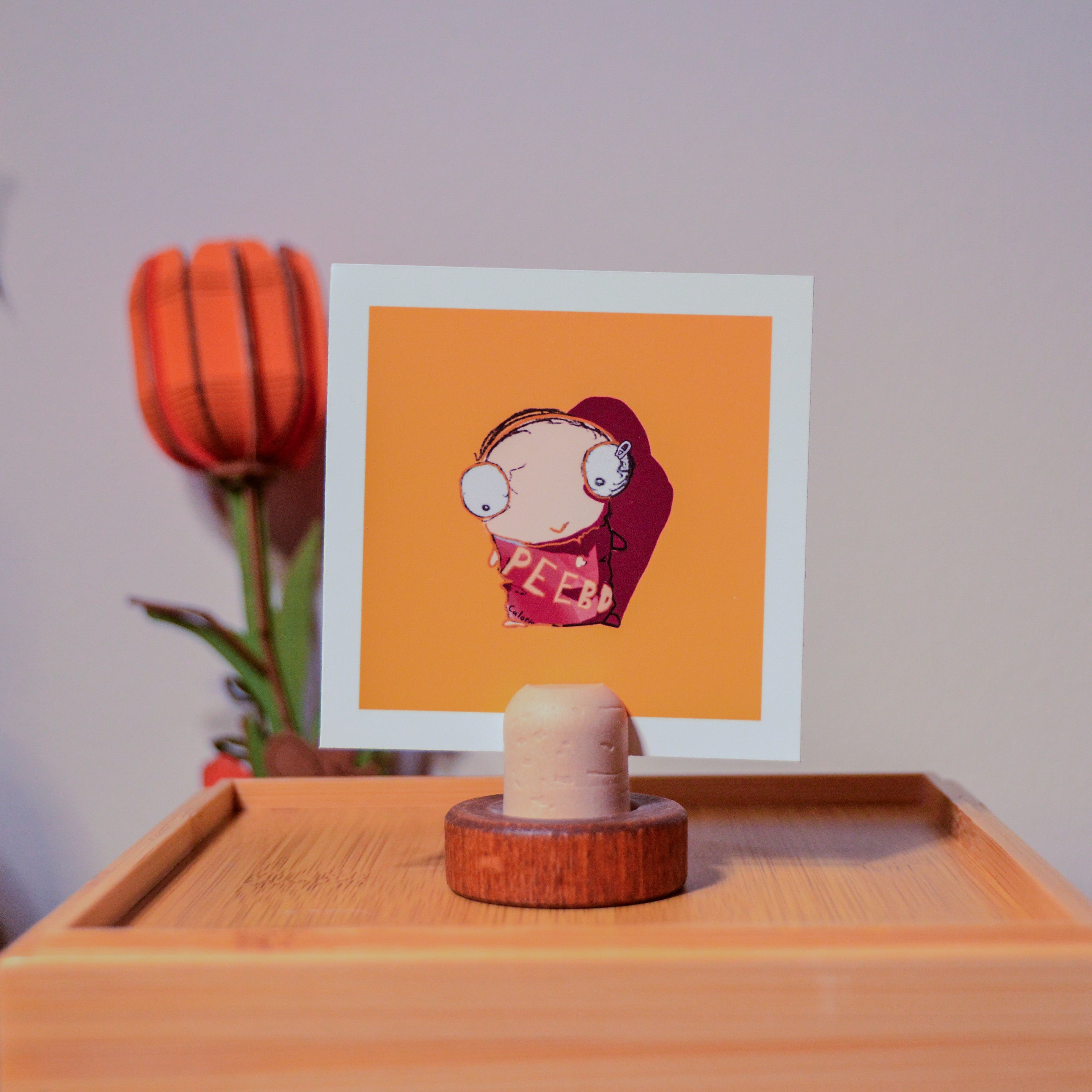 Peebo 1  3" x 3" Mini Art Print