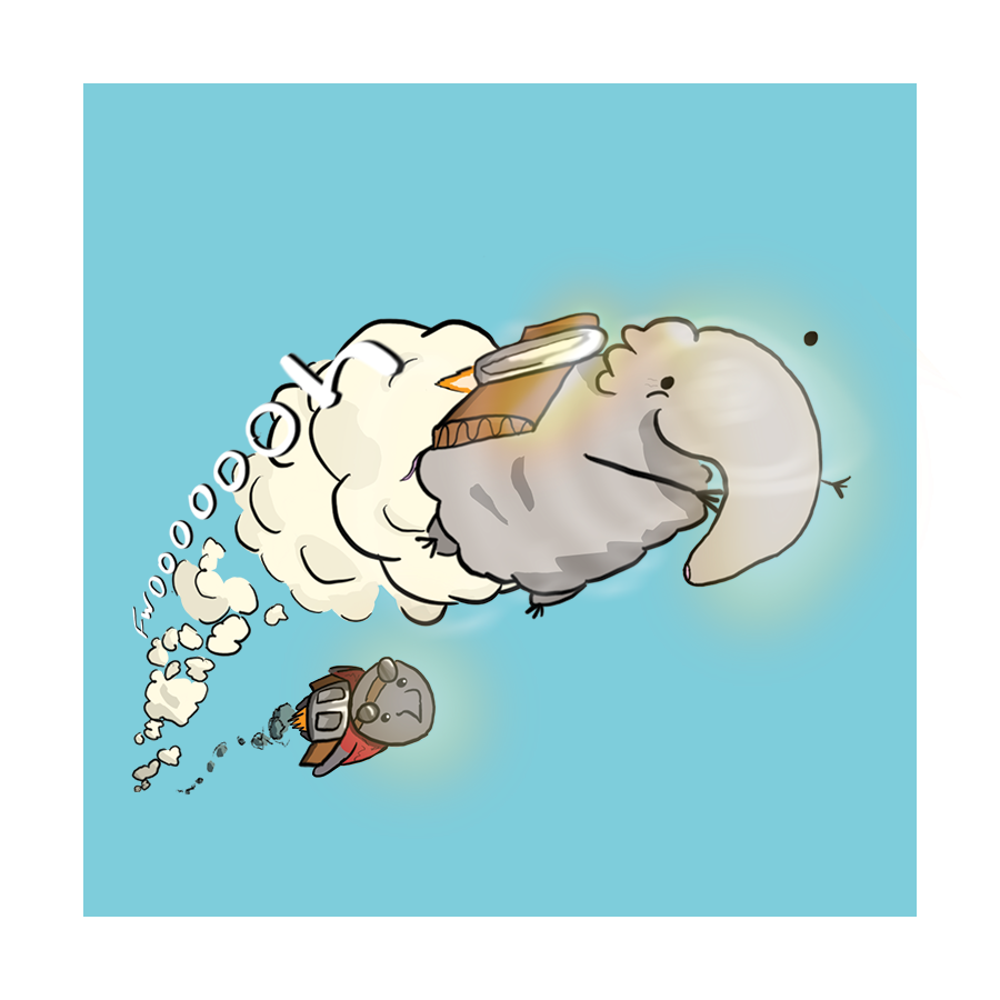 Little Rat and Son 3" x 3" Mini Art Print